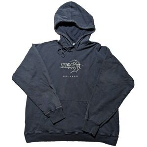 VTG NBA CITY ORLANDO Men Size 2XL Blue Cotton Pullover Hoodie RARE